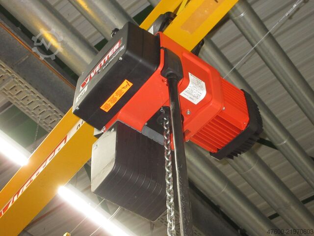 Pillar jib crane slewing crane chain hoist Vetter Kran Drehkran Hallenkran 800KG AS8-3.0 NL 800Kg 0,8t L 3m Kettenzug