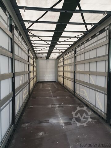 Open semitrailer with tarp Fliegl 3-Achs Gardine SDS 390 RoadRunner