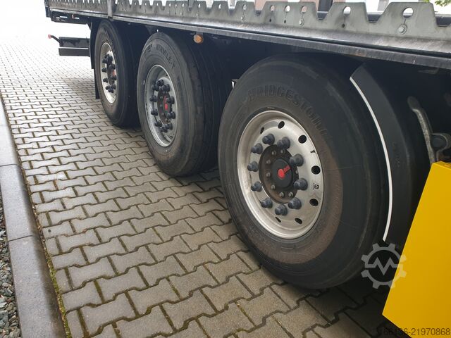 Open semitrailer with tarp Fliegl 3-Achs Gardine SDS 390 RoadRunner