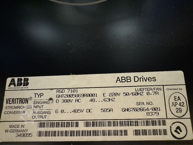 Power converter ABB Veritron ASD 7101