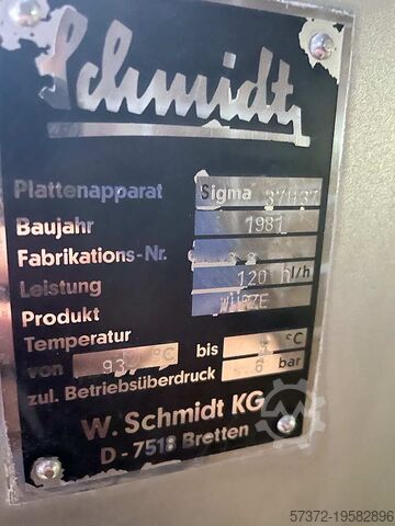 Plate Heat Exchanger Schmidt Sigma 37H37