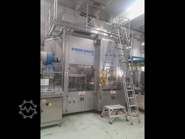Used PROCOMAC RM 36-42-6 filling monoblock, flat liquids 9000 BPH Arol PET HAL 36/42/6