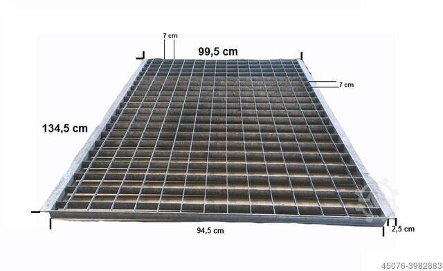 10,000 PCs Einlegegitter gratings 10.000 Stück Einlegegitter Gitterroste für Palettenregale verzinkt