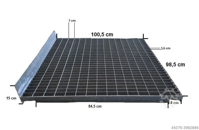10,000 PCs Einlegegitter gratings 10.000 Stück Einlegegitter Gitterroste für Palettenregale verzinkt