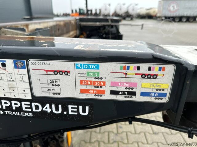D-TEC FLEXITRAILER / 45FT HC MULTI / drumbrakes / liftaxle / NL D-TEC FLEXITRAILER / 45FT HC MULTI / drumbrakes / lif...