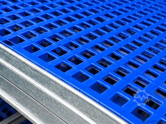 Metalsistem Super 1-2-3 boltless shelving unit, base and add-on bay, with 5 shelves  Super 1-2-3