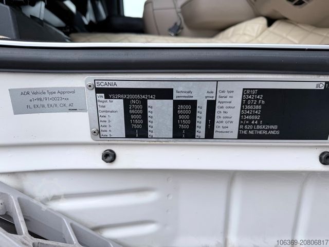 LKW mit Tankaufbau SCANIA R620 6x2 Topline HMK Bilcon 19.000 L ADR Tank