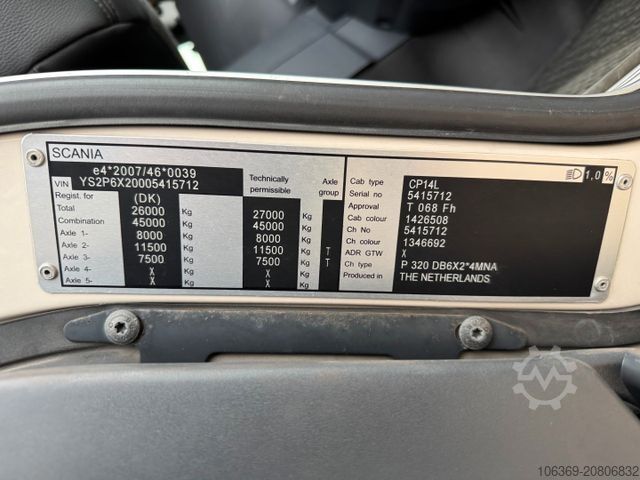 Kühlkoffer-LKW SCANIA P320 6x2*4 Carrier Supra 1250 Mt 9.90 m. kasse