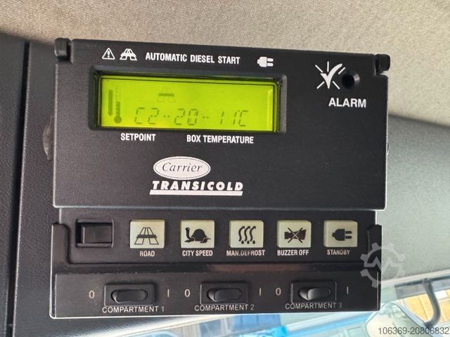 Kühlkoffer-LKW SCANIA P320 6x2*4 Carrier Supra 1250 Mt 9.90 m. kasse