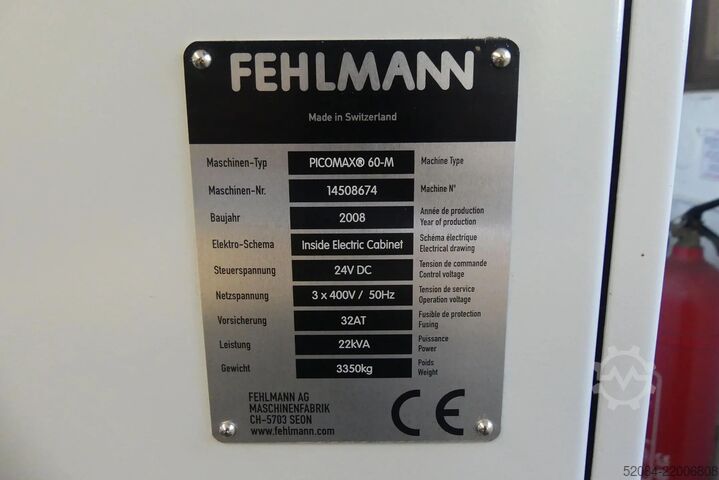 5-axis CNC machining center FEHLMANN PICOMAX 60-M