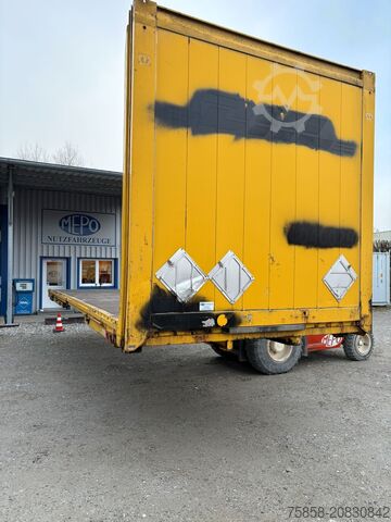 Wechselpritsche offen Krone BDF 7,45m Lochleiste Teleskopstützen