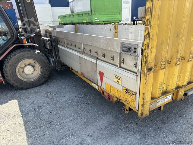 Wechselpritsche offen Krone Baustoff Wechselbrücke 7,45m Türen