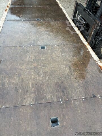 Wechselpritsche offen Krone Plattform 7,45m mit Steckrungen mittig