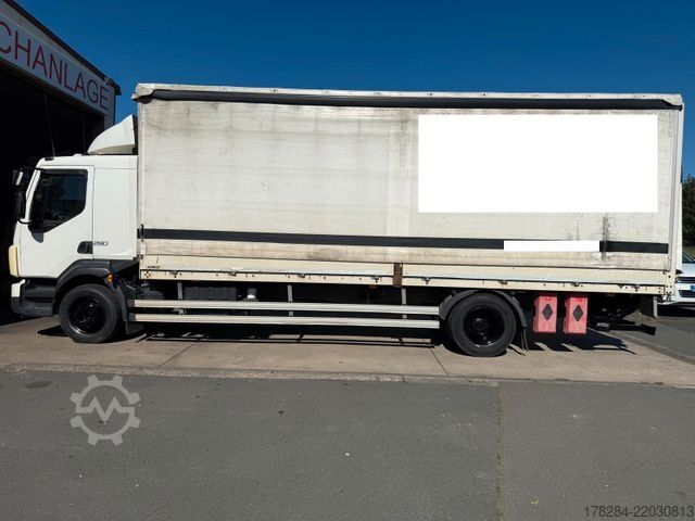 Flatbed truck with tarp VOLVO FL 280 Edscha LBW Klima