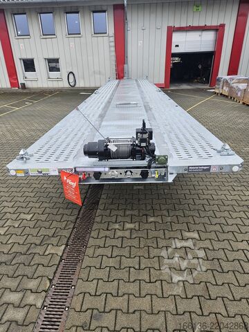 Open semitrailer Fliegl 3-Achs Plateau SDS 380 Spezial Mega-Z