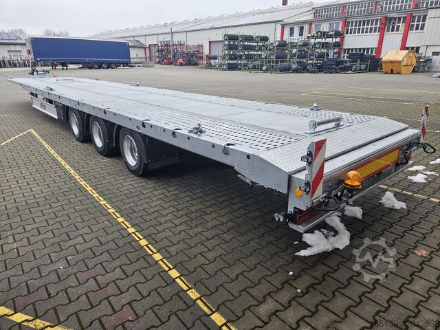 Open semitrailer Fliegl 3-Achs Plateau SDS 380 Spezial Mega-Z