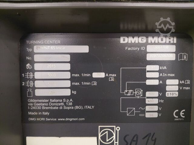 CNC-Drehzentrum DMG MORI Sprint 65 linear