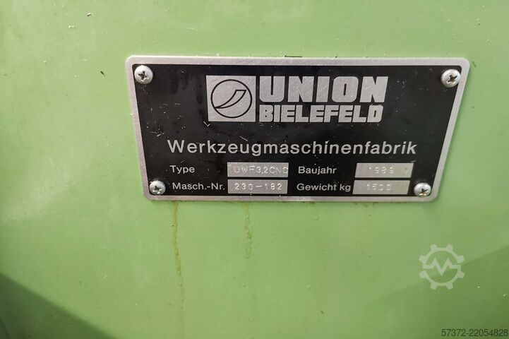 CNC Tool Milling Machine Union Bielefeld UWF 3.2 CNC