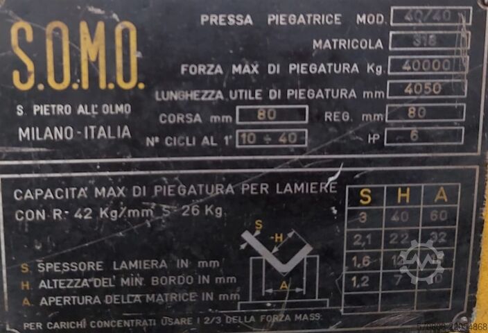 SOMO folding machine 4000 X 40 somo 4000 x 40