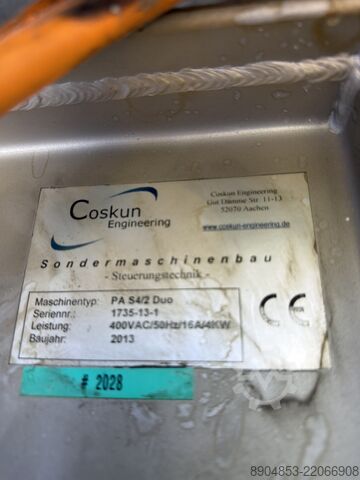 Wet blasting cabinet Coskun Engineering PA S4/2 Duo