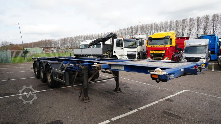 Container transportation D-tec Container transport trailer ADR 30FT