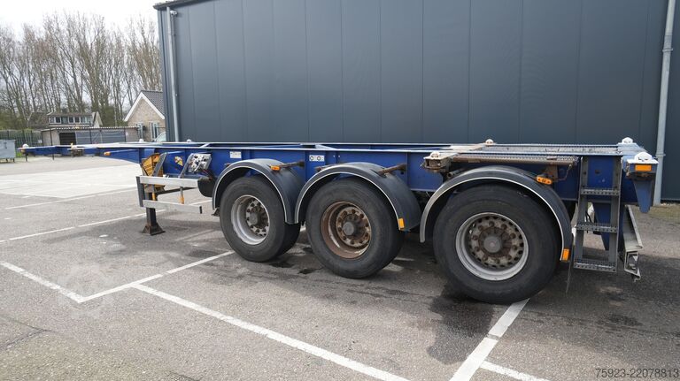 Container transportation D-tec Container transport trailer ADR 30FT