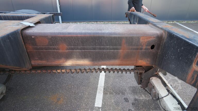 Container transportation Nooteboom Container transport trailer