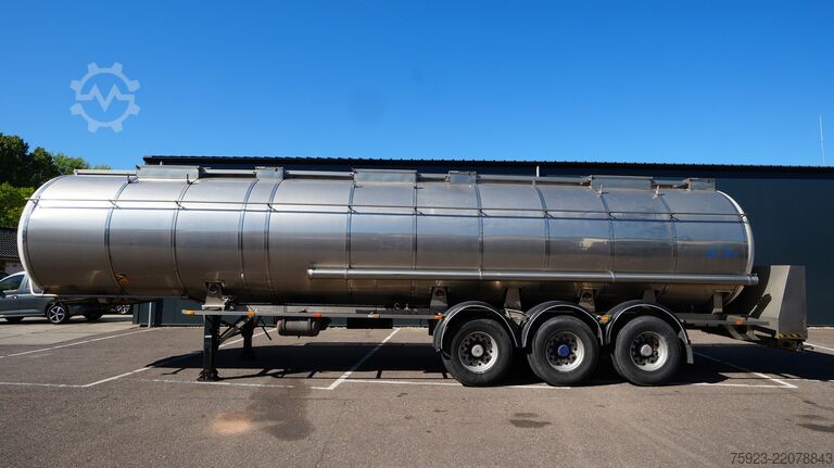 Food tanker Van Hool 3 axle food tank trailer 33.300ltr