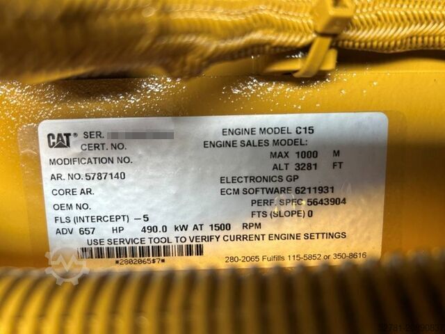 Aggregat Caterpillar DE550E0 - C15 - 550 kVA Generator - DPX-18027