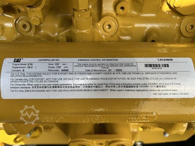 Aggregat Caterpillar DE550E0 - C15 - 550 kVA Generator - DPX-18027