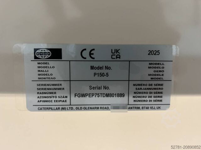 Generator set FG Wilson P150-5 - 150 kVA Genset - DPX-16009