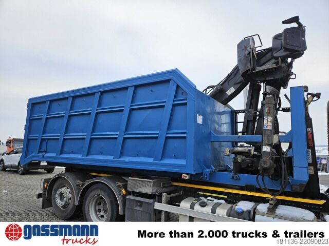 Roll-off container  BTE Abrollcontainer mit Kran Mec CL180.80.2Z