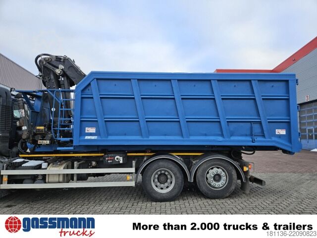Roll-off container  BTE Abrollcontainer mit Kran Mec CL180.80.2Z