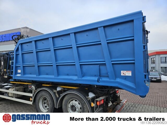Roll-off container  BTE Abrollcontainer mit Kran Mec CL180.80.2Z