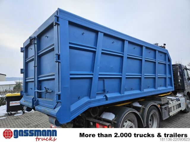 Roll-off container  BTE Abrollcontainer mit Kran Mec CL180.80.2Z