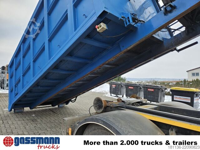 Roll-off container  BTE Abrollcontainer mit Kran Mec CL180.80.2Z