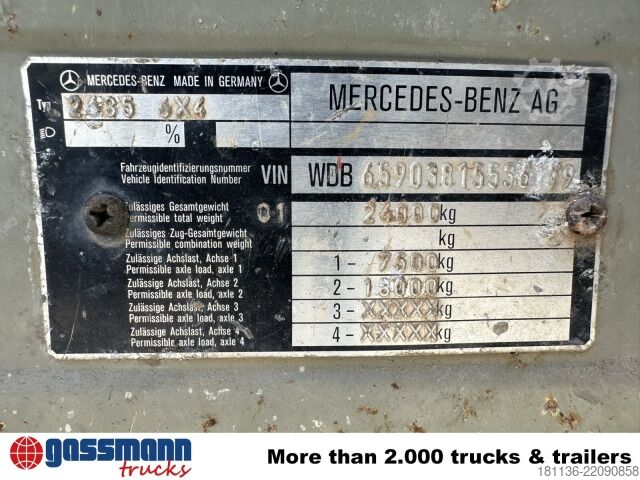 Kipper LKW Mercedes-Benz SK 2635K 6x4, V8, Dautel-Kipper, Wechselsystem