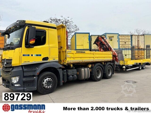 Kipper LKW Mercedes-Benz Antos 2645 L 6x4 mit Heckkran Atlas 165.2E-A2,