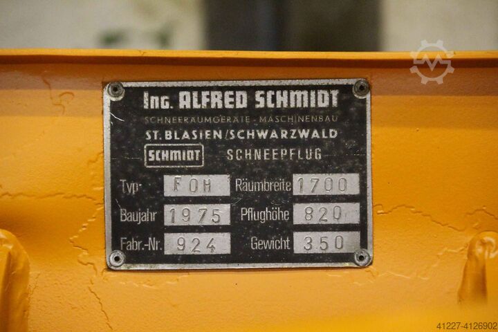 Snowplow with fork attachment Schmidt FOH