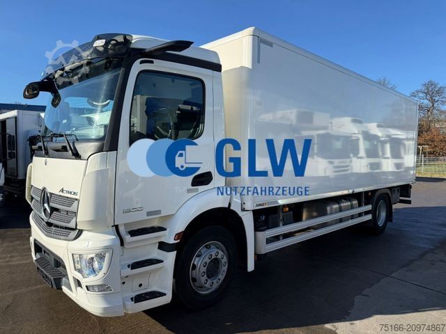 Box truck MERCEDES-BENZ ACTROS 1830 L Koffer 7 m LBW 2 T*LASI VDI*66 tkm