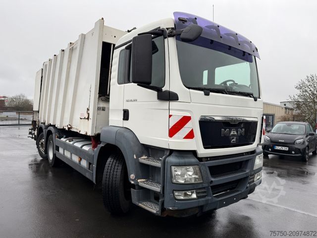 Garbage truck MAN 26.320 6x2 Presswagen Faun 524