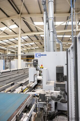 Edgebander plus strip line saw Holzma Homag Batch size one