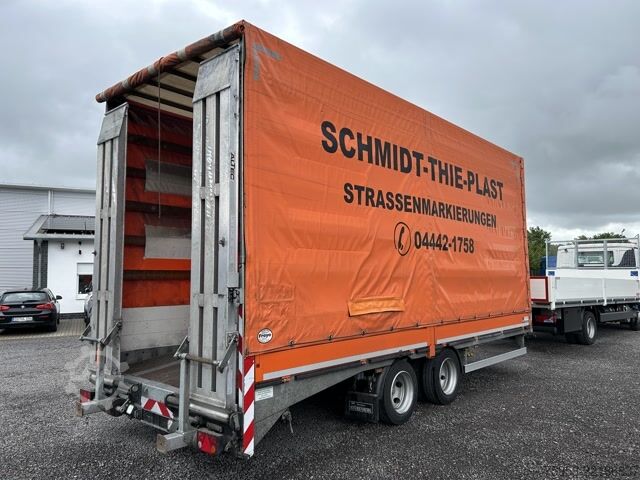 Low loader trailer Stürenberg Stürenberg Tandem Tieflader Plane Spriegel Rampen