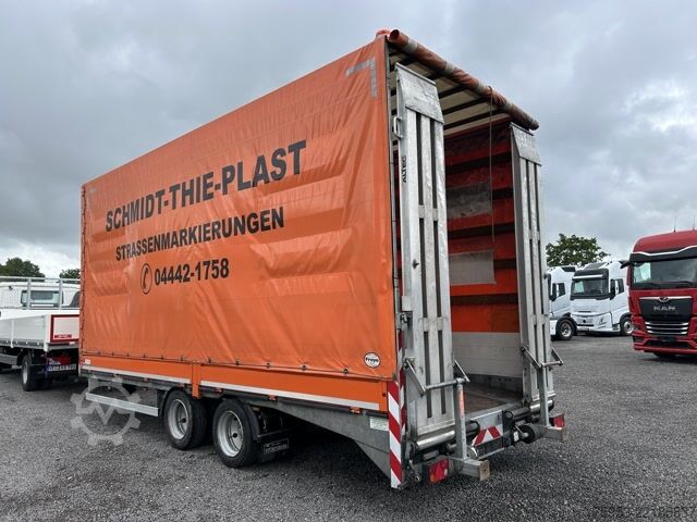 Low loader trailer Stürenberg Stürenberg Tandem Tieflader Plane Spriegel Rampen