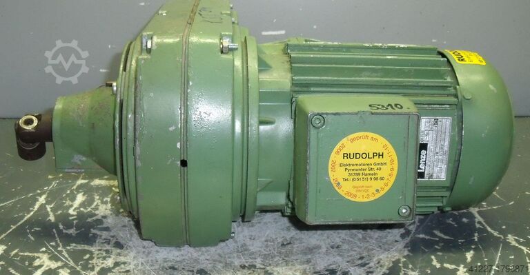 Variable speed geared motor 0.75 kW 39-213 rpm LENZE 8F4-379H