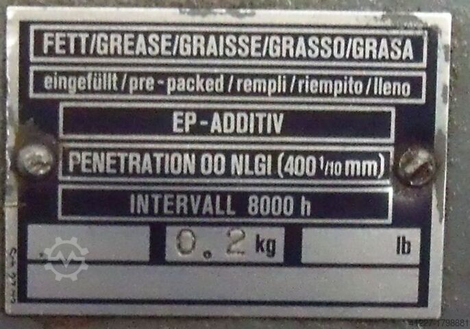 Geared motor 0.073 kW 315 rpm Bauer DK 5406/143