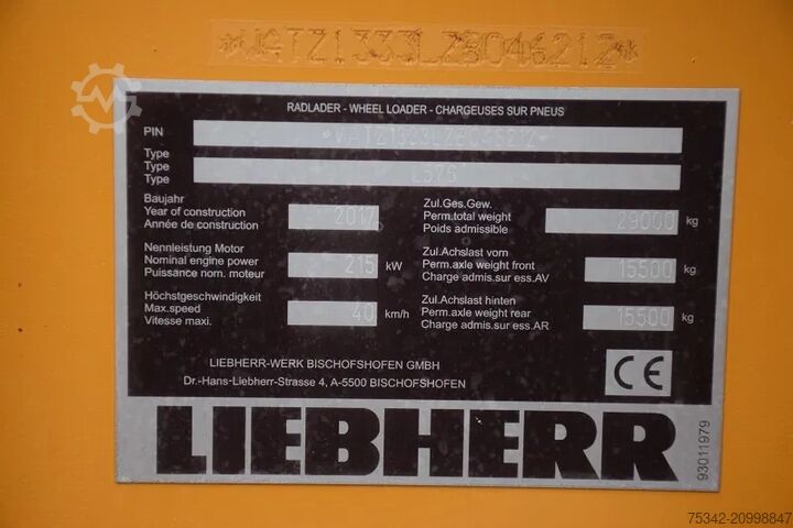 Radlader Liebherr L576 X power -stock id93