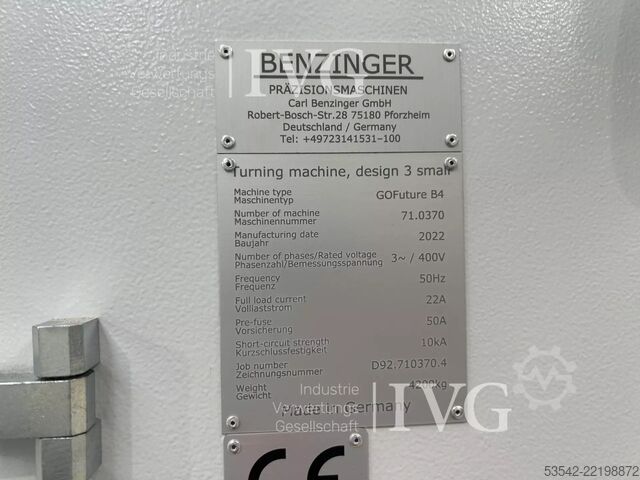 CNC-Drehmaschine Benzinger GOFuture B4