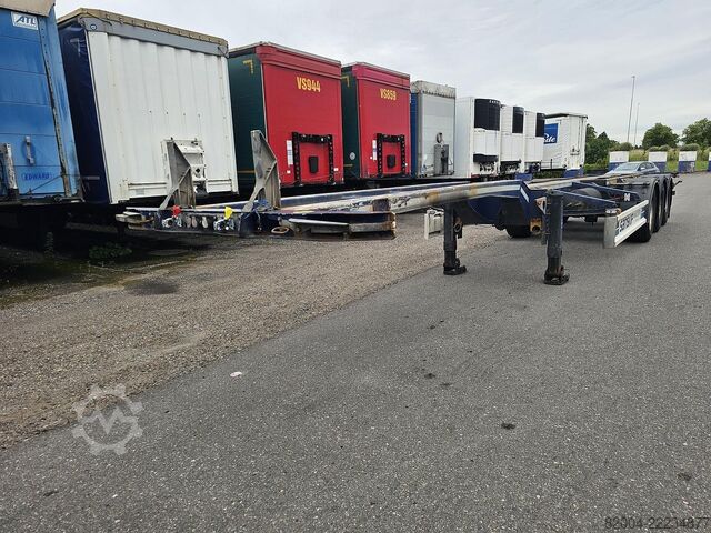 Container transport D-TEC VCC-01 / 45 FOOT CONTAINER CHASSIS / VALKX AXLES.