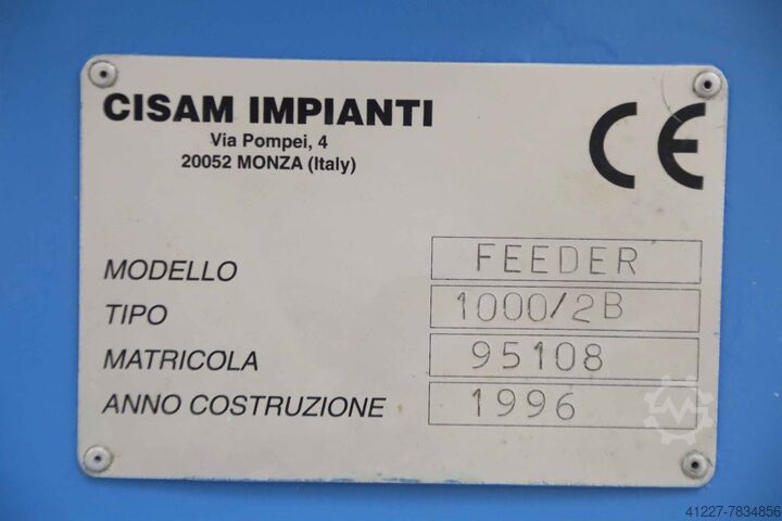 Bandzuführanlage Cisam Impianti FEEDER 1000/2B